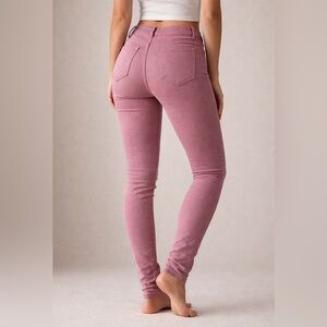 Women dusty rose modern skinny